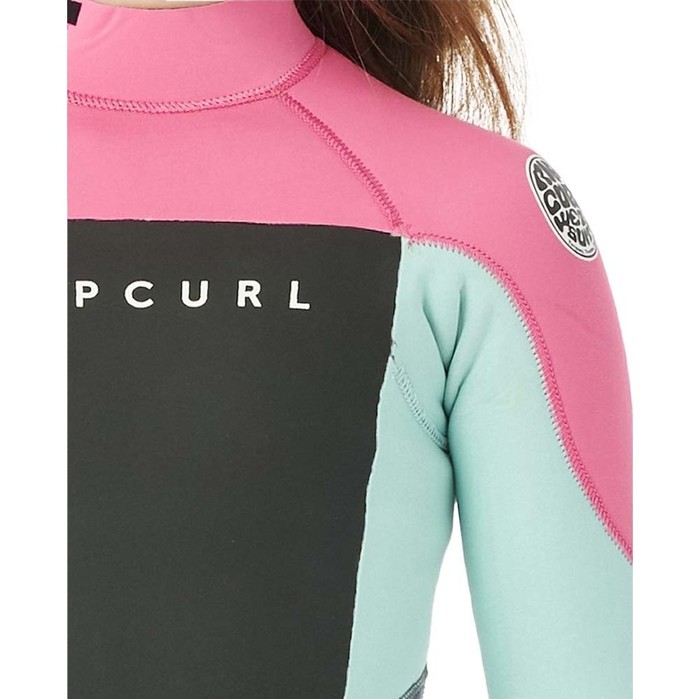 2023 Rip Curl Junior Omega 3/2mm Rckenreiverschluss Neoprenanzug 114BFS - Pink